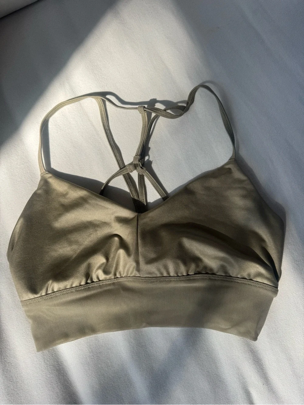 ALO Yoga Olive Sports Bra